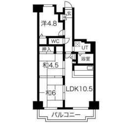 パレスエクセル東灘の物件間取画像